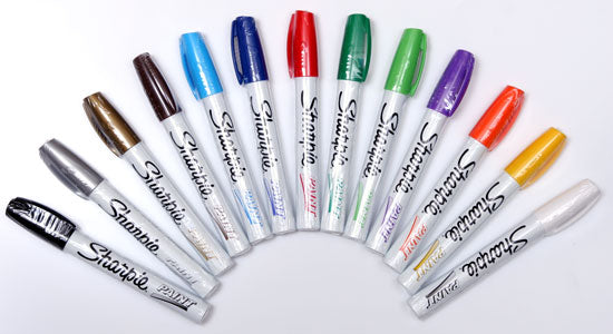 Non Toxic, Oil Base Sharpie and MPD 15 Paint Pens, UV Resistant, Permanent, Medium Tip