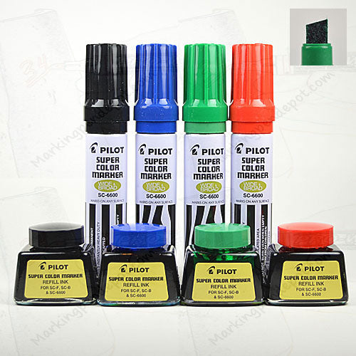 Pilot Jumbo Refillable Permanent Markers