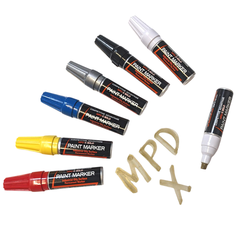 MPDX Bold - High Paint Capacity (17 ml's) Bold Tip, Industrial Formula, 21 Years UV Resistance, 1/4" Chisel Tip