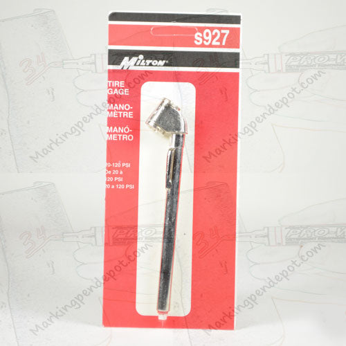 Milton 927 Dual Head Truck Gauge, 20-120 psi