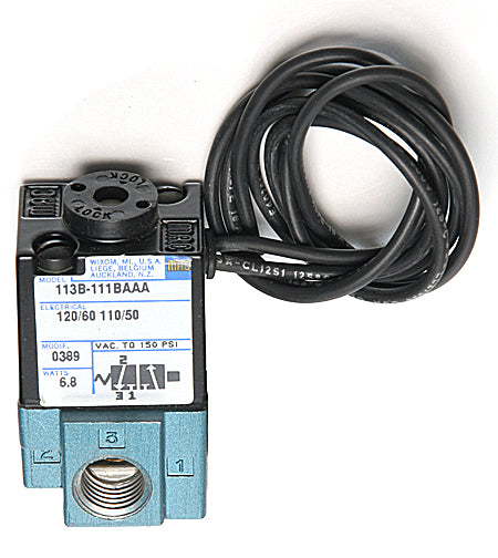 Control Electric Solenoid on/off Valve, 220VAC 1/4" NPT or 24VDC, 1/4" NPT