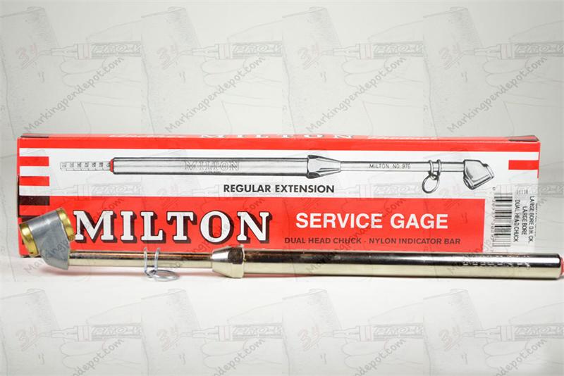 Milton 982 Large Bore Dual Head Gauge, 10-160 psi
