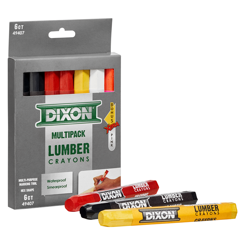 DIXON Lumber Crayons-7 piece Multicolor Pack