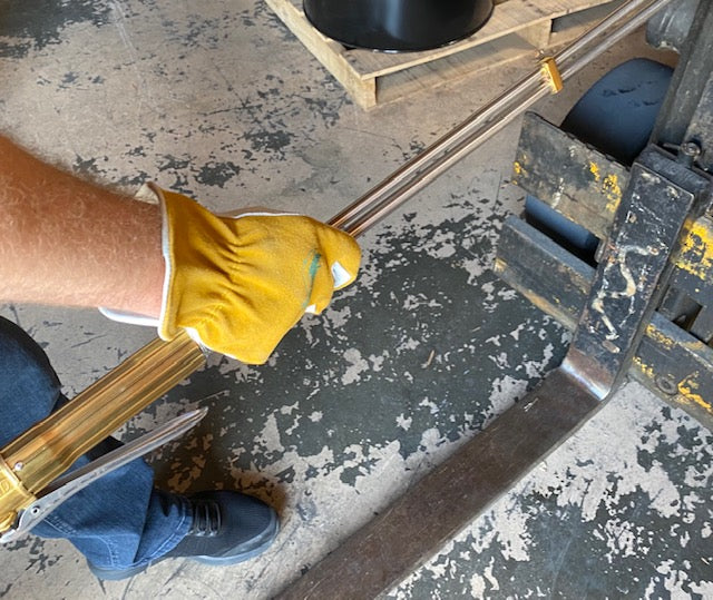 Welding and Work Gloves. Double Kevlar Stitch. Keystone Glove, Goatskin Palm With Cowhide