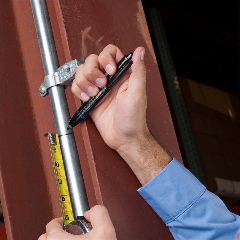 DURA-INK 20 Retractable Permanent Ink Black Marker