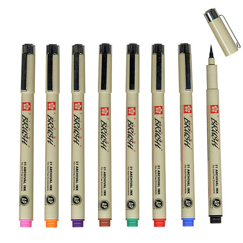 Sakura Pigma Brush Archival Pens