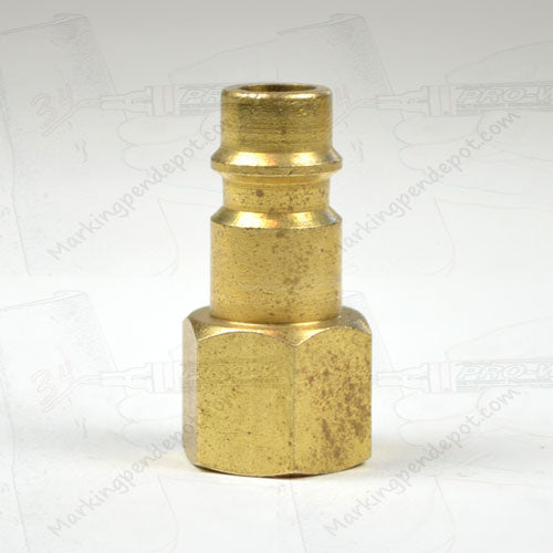 Milton V Style 1/4" Brass Female Plug