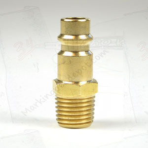 Milton V Style, 1/4" Brass Male Plug